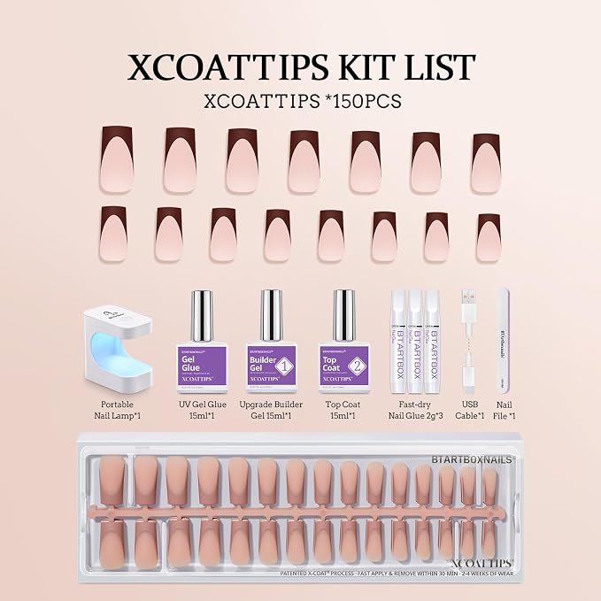 03-Peach Base-Long Square Kit