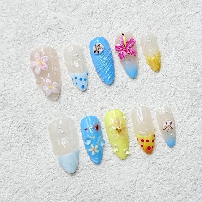 Handmade Almond Nails 30