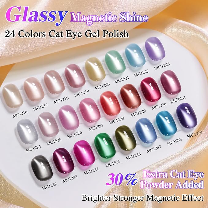 Magnetic Red Pink Silver