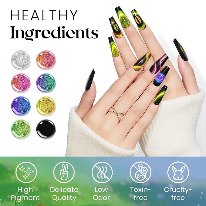 8 Colors Cat Eye Gel Polish