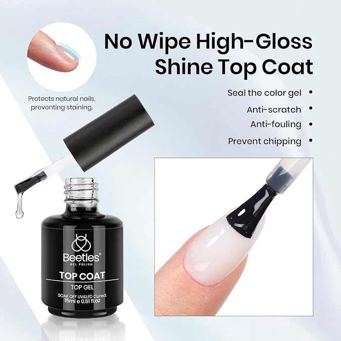 15ml Top & Base & White Beetles Builder Gel