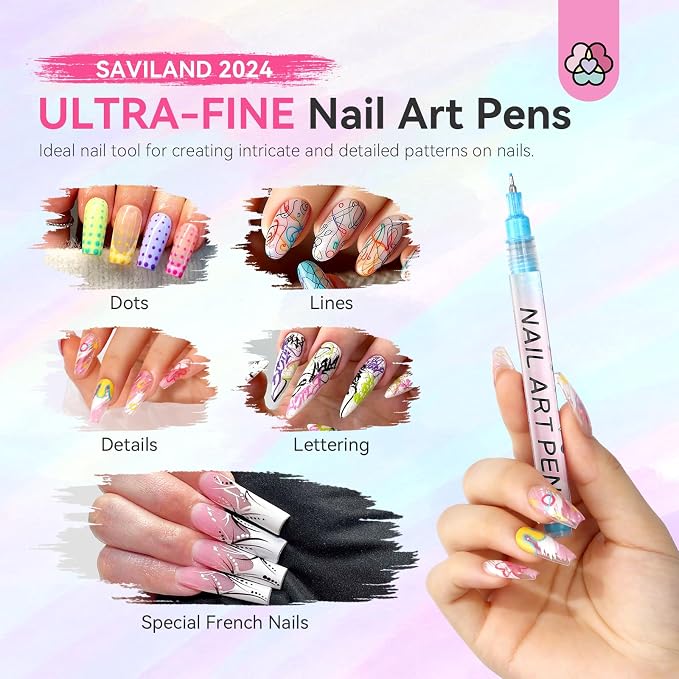 12 Colors Nail Polish Pens Set