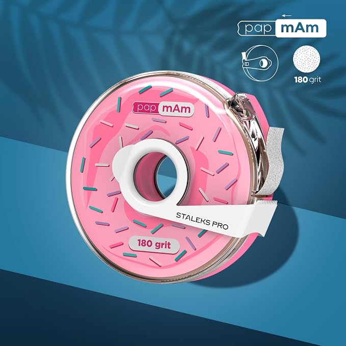 Glueless Abrasive Tape (Papmam) in Plastic Case, 180 Grit