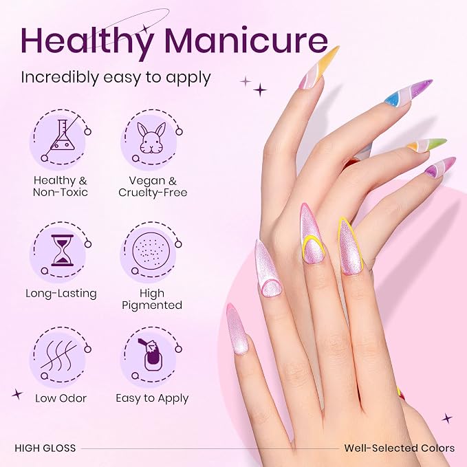 12 Colors Macaron Cat Eye Gel
