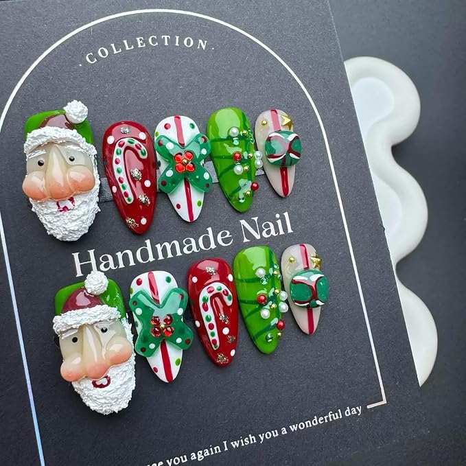 Handmade Almond Nails 21
