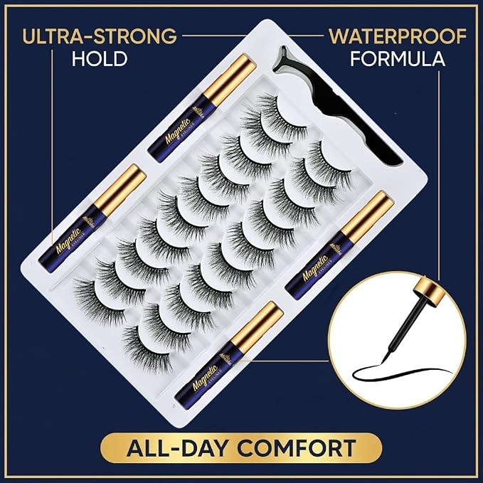 Wispy Cat-Eye Magnetic Eyelashes Kit