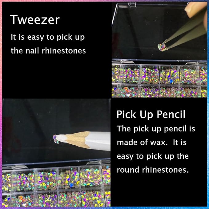 AB nail rhinestones