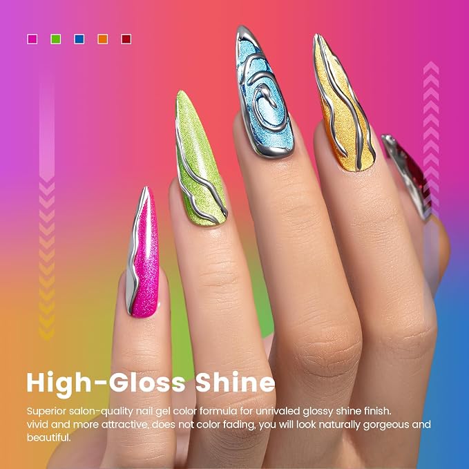 Neon Ice Cat Eye Set