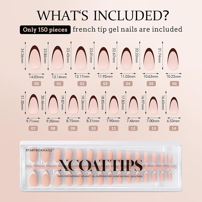 02 M - Almond Skin Tones French in Peach Base