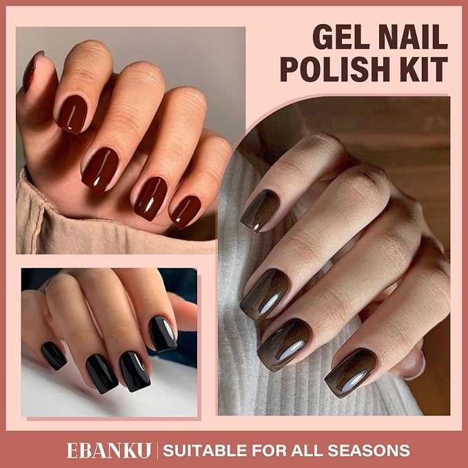 6 Colors, Dark Red White Black Brown
