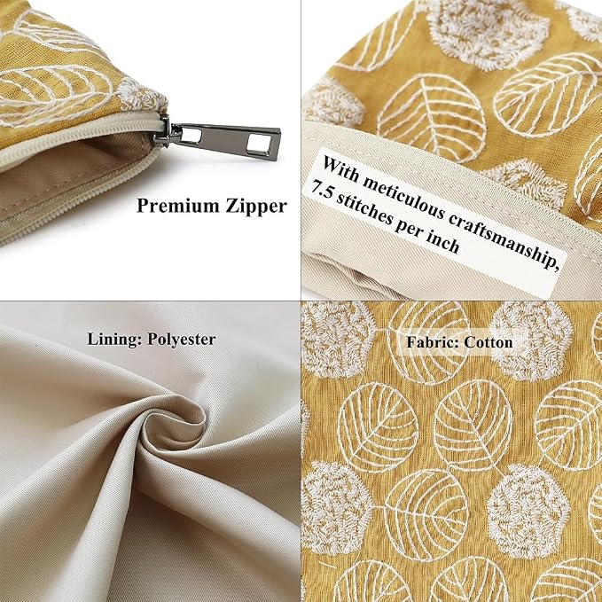 YellowLeafEmbroidered/Cotton