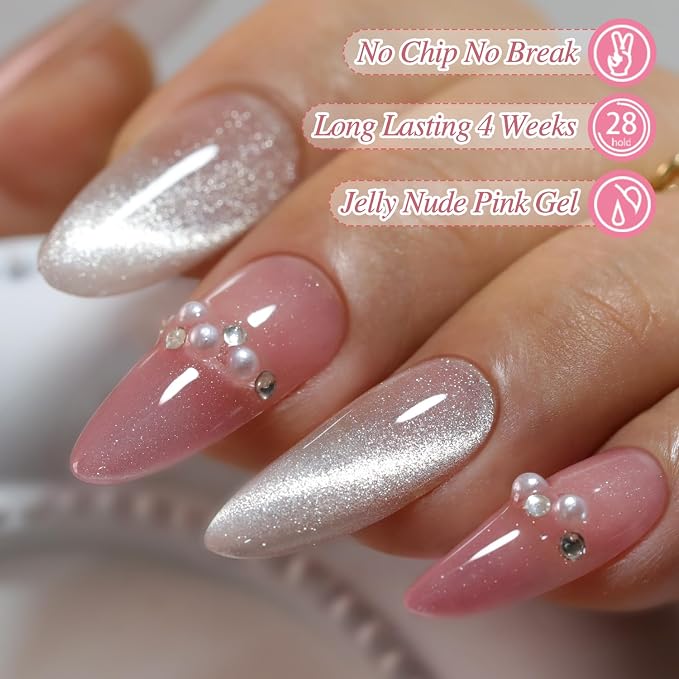 Glass Silver Pink