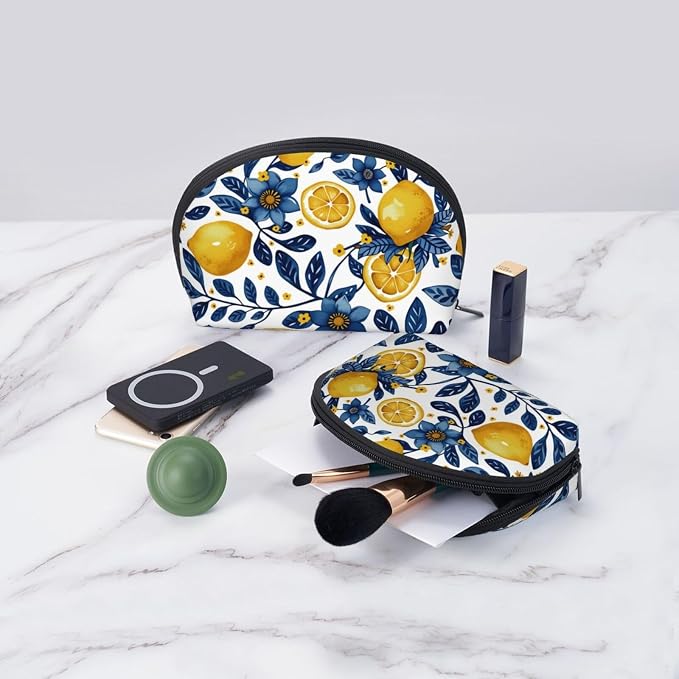 Lemon Floral Blue Yellow