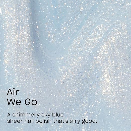 Air We Go | Sheer Pastel Sky Blue Shimmer