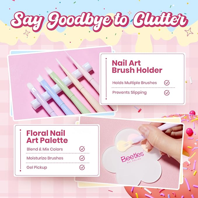 6pcs Spring Nail Art Brushes