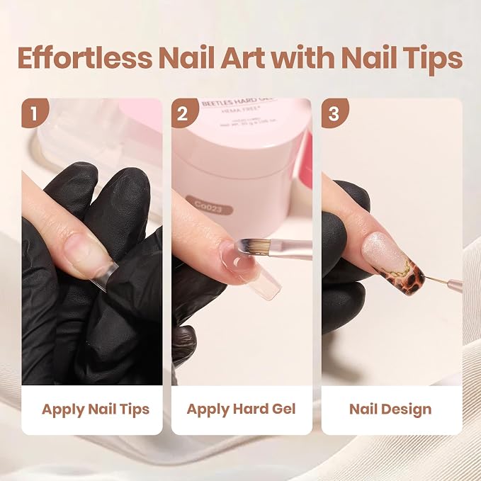 Mocha Glow & Medium Square Nail Tips