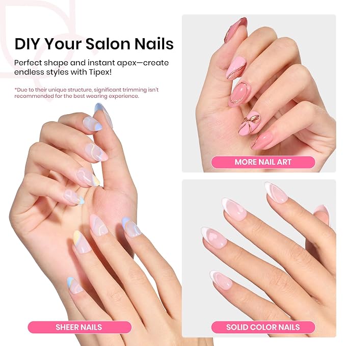 0J-Oval Short 224pcs (Tipex Nail Kit)