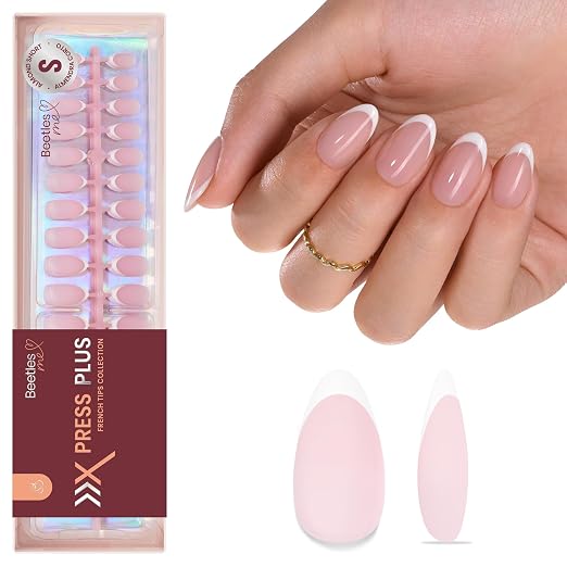 2 - Press On Nails Only | Short Amlond | Pink French