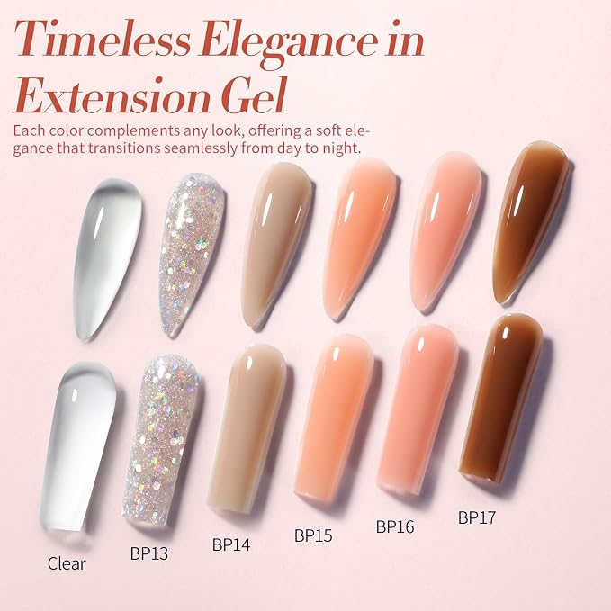 Poly Extension Gel Nail Kit-Nude