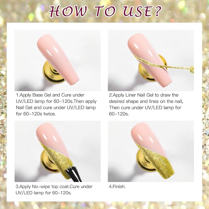 Reflective Glitter Liner Gel