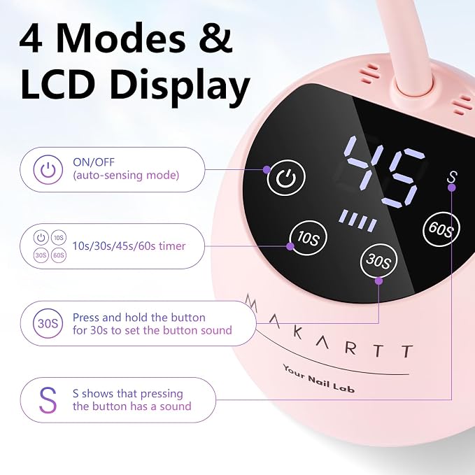 A4-uv nail lamp-Pink