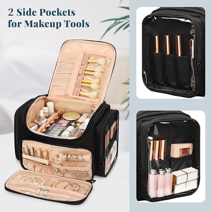 01-XL Black with Jewelry Storage