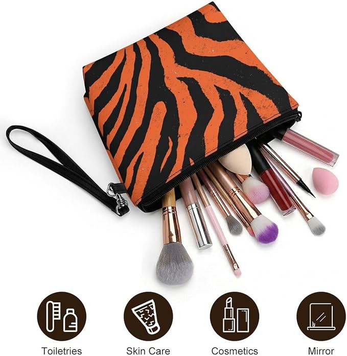 Orange Tiger Stripe Pattern