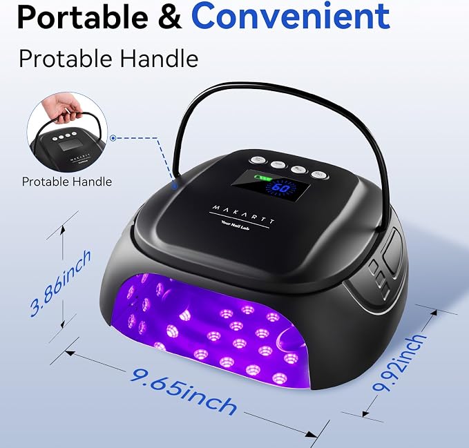 A6- nail lamp-Matte Black