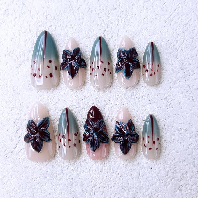 Handmade Almond Nails 24