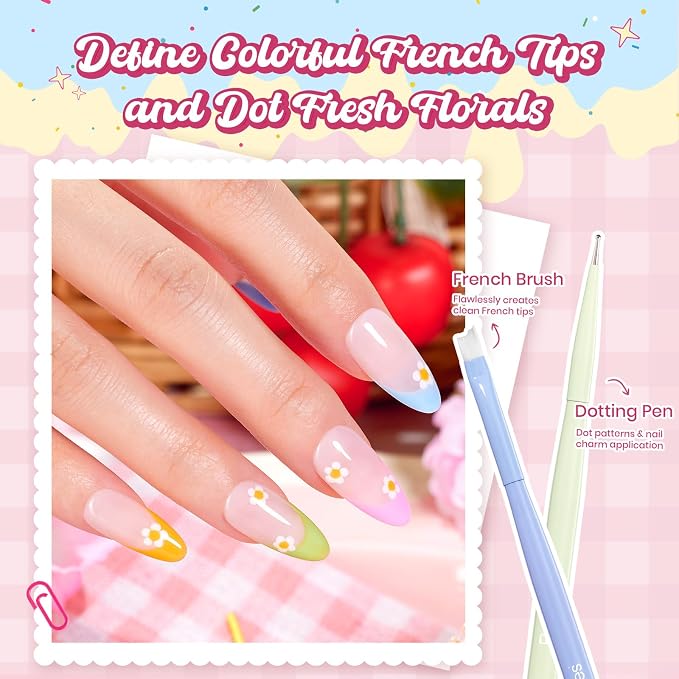6pcs Spring Nail Art Brushes