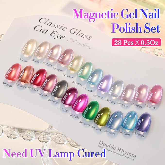 Magnetic Red Pink Silver