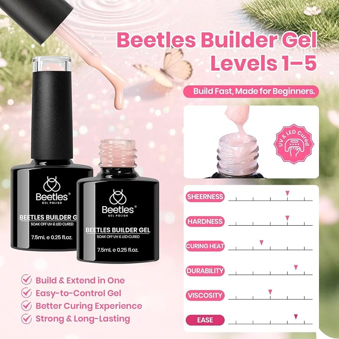 6 Colors Builder Gels with Nail Tips