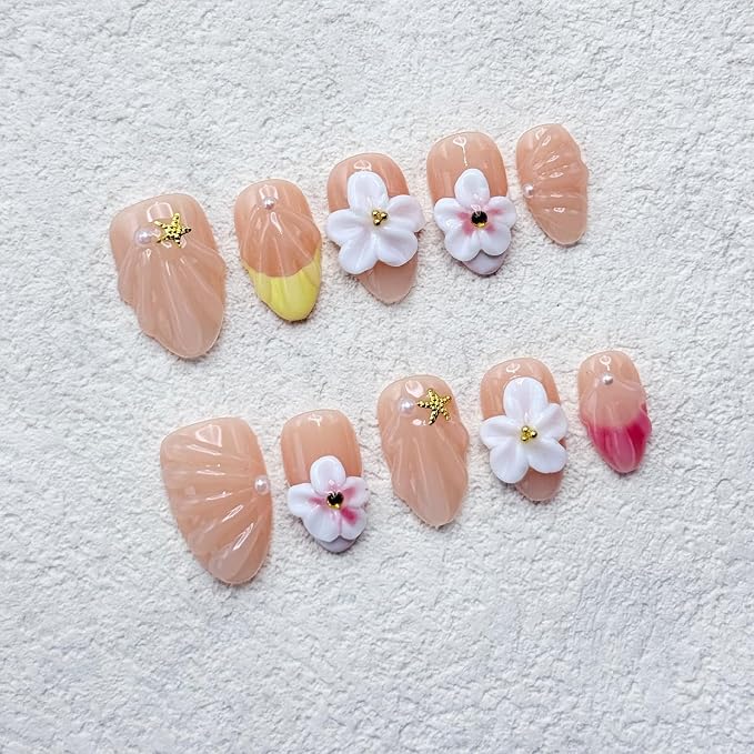 Handmade Almond Nails 22