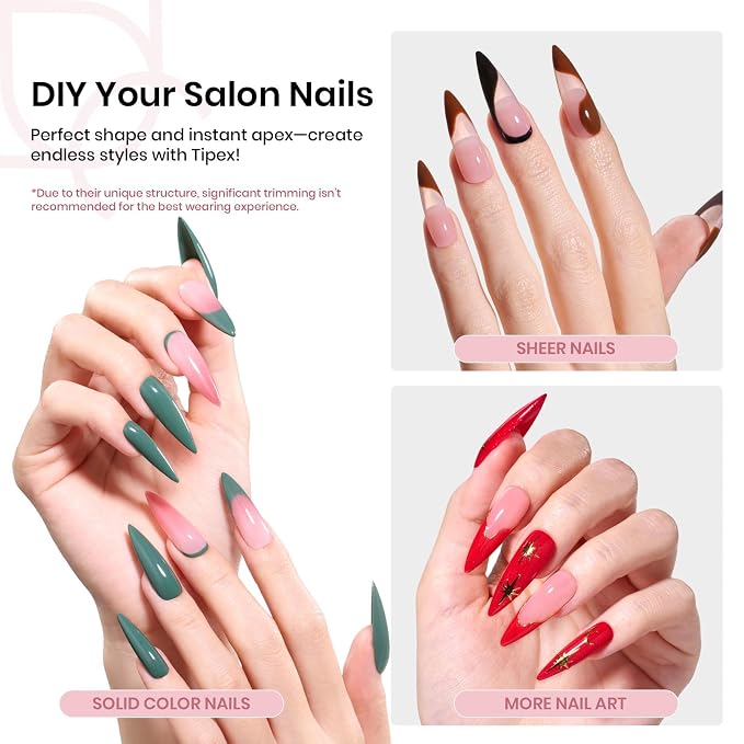 1 - Tipex Nails Only | Long Stiletto | 512