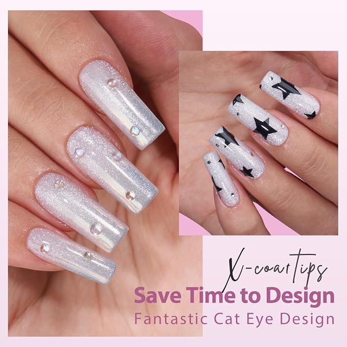 E-Frozen Cat Eye Long Square