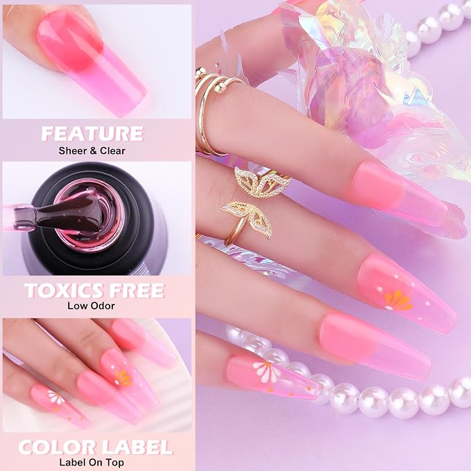 Jelly Gel Nail Polish Set-20 Colors