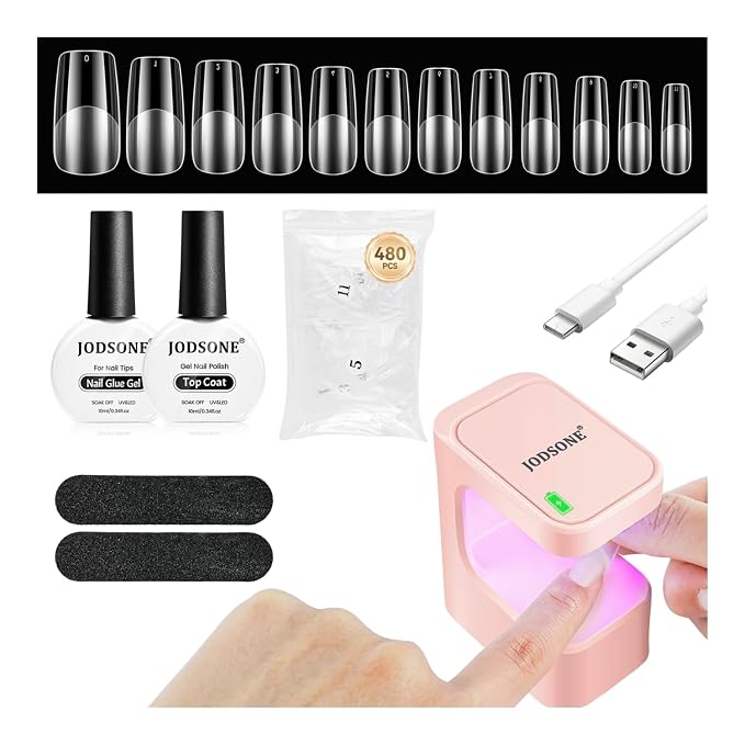 Lamp Clear Nail Tips-Square-1
