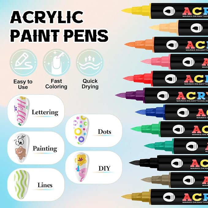 24pcs 48colors-Double-Ended-F