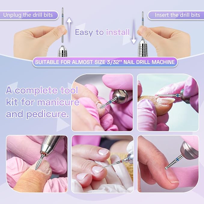 30PCS Diamond Bits with Purple Case
