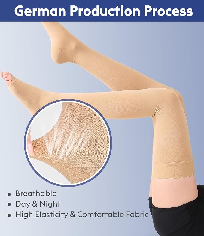 20-30mmhg Beige Open Toe