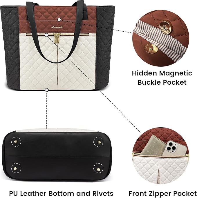 Brown-black-white Apricot(quilted)