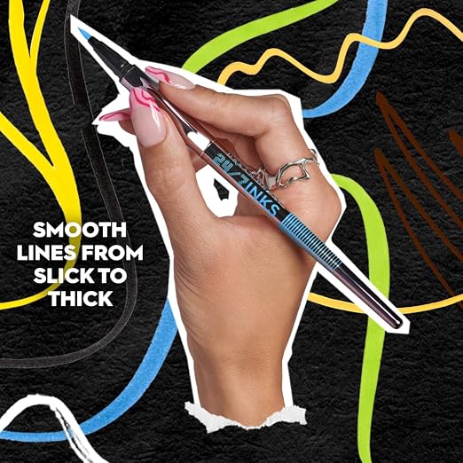 Oil Slick - Gunmetal Shimmer, Brush Tip Eye Liner
