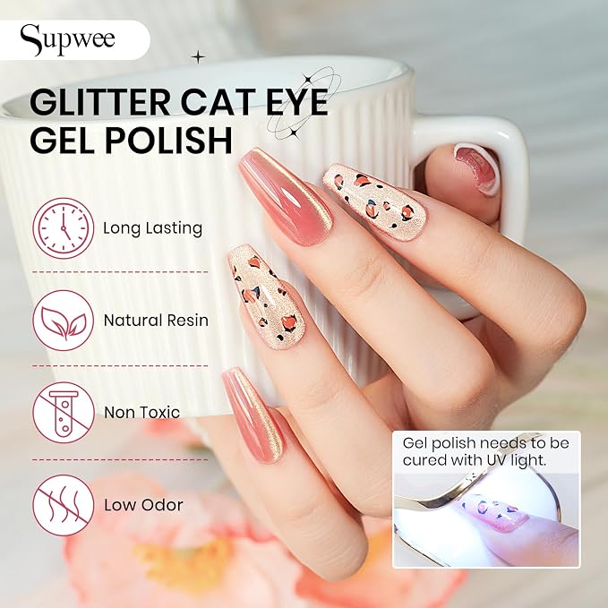 UV Gel-Gold Glitter