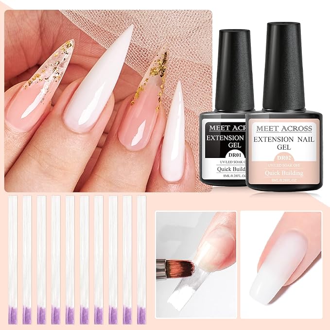 Clear Gel+Pink Gel