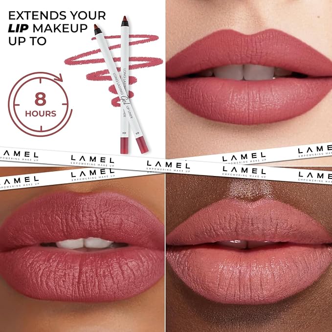 Pack of 5: Berry, Chilli, Mauve, Spicy nude, Intense brown