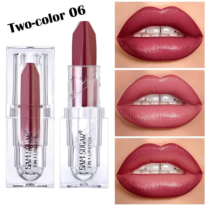 3 dual-color lipsticks