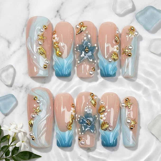 ocean embossed