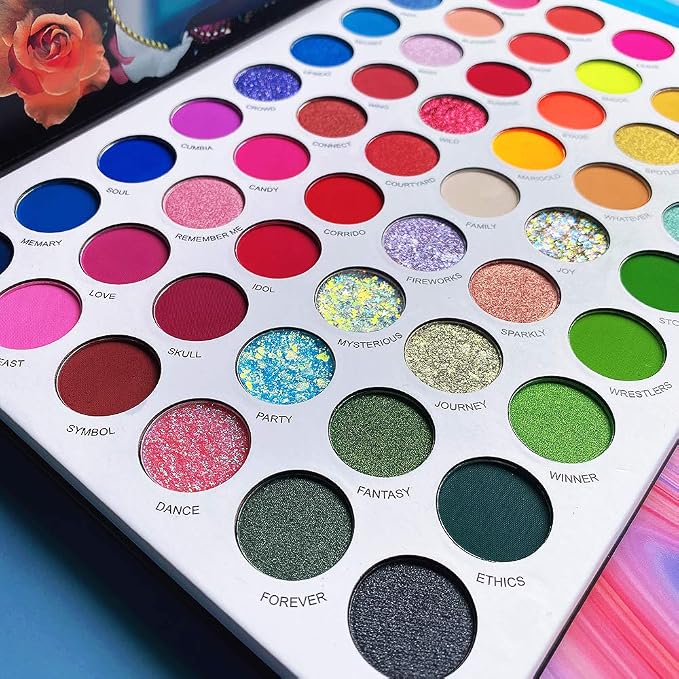 La Catrina Skull 54 colorful eyeshadow palette