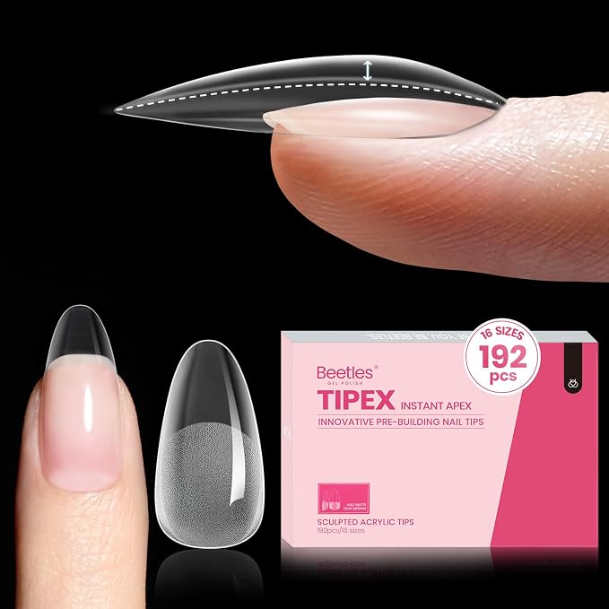 1E-Oval Medium 192Pcs (Tipex Nail Tips)