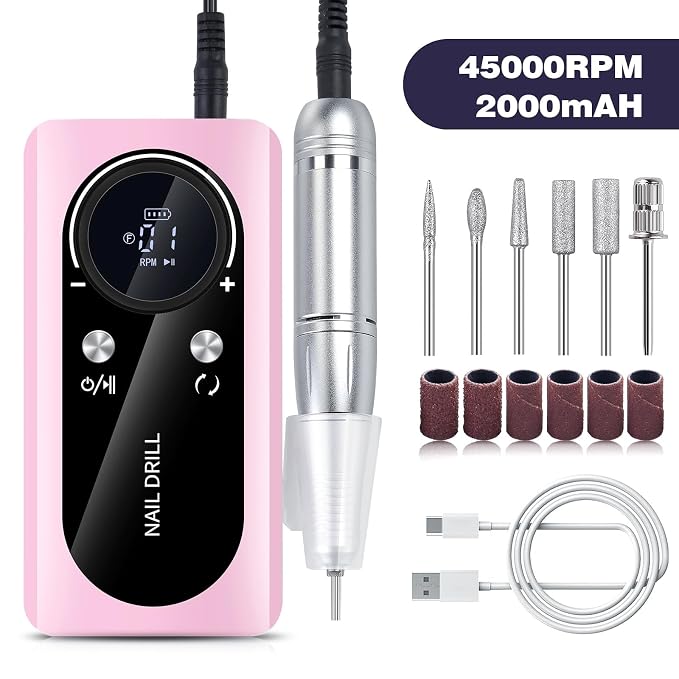 Usb Nail Drill, Pink V2